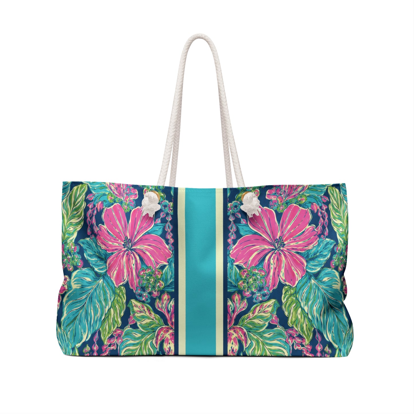 Electric Hibiscus Mahjong Rack Tote Bag