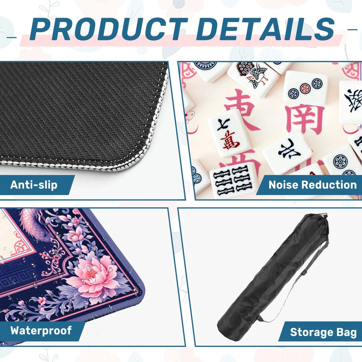 Silk Dragon Mahjong Mat