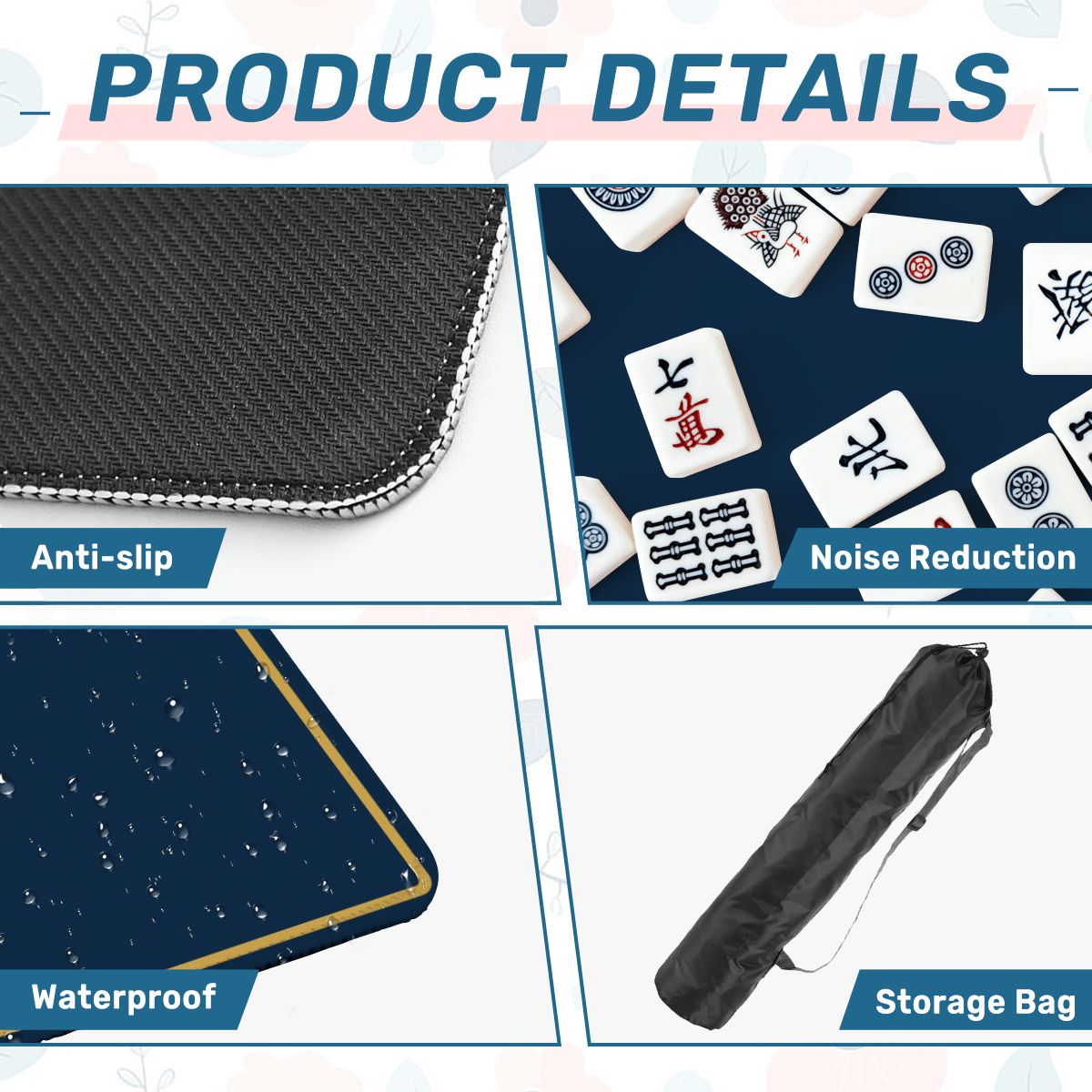 Navy Club Mahjong Mat