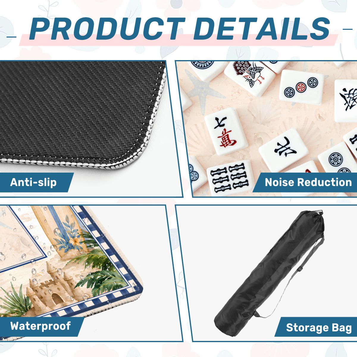 Seaside Escape Mahjong Mat