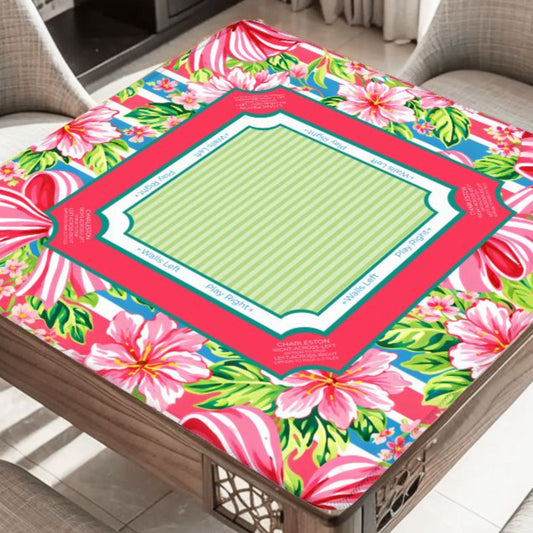 Hibiscus Ribbon Mahjong Mat