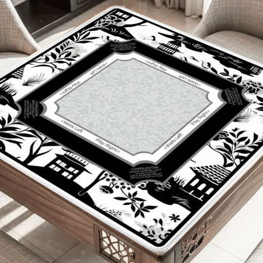 Ivory Pagoda Silhouette Mahjong Mat