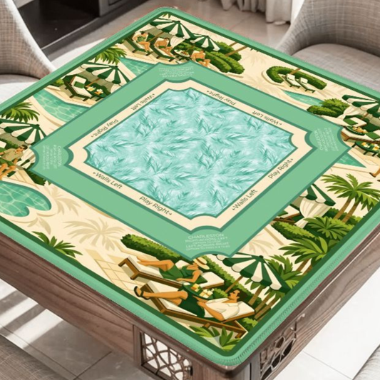 Palm Cabana Club Mahjong Mat