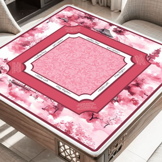 Cherry Blossom Pagoda Mahjong Mat