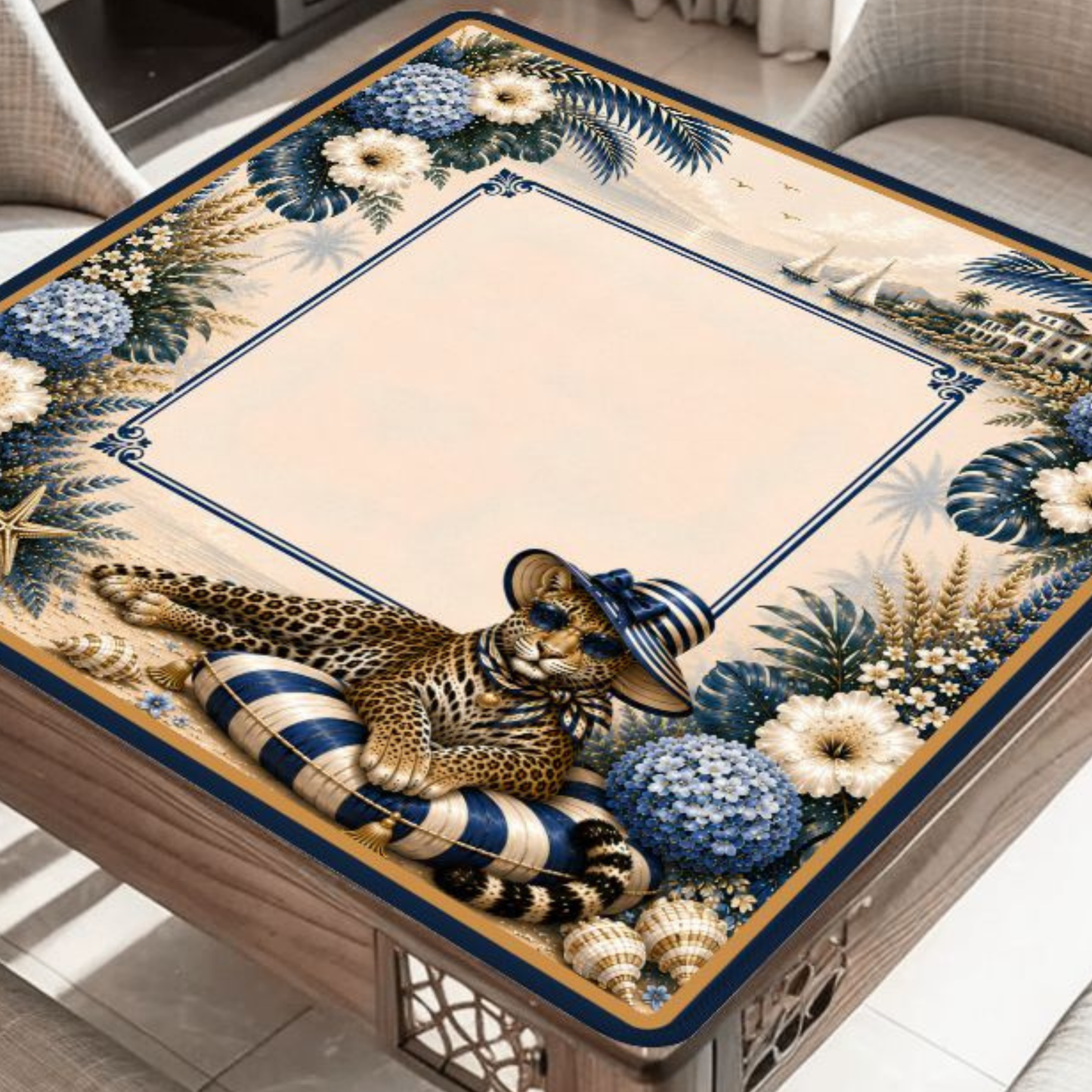 Riviera Leopard Mahjong Mat