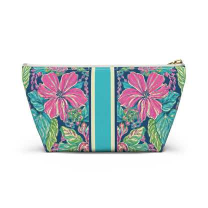 Electric Hibiscus Mahjong Card & Accessory Pouch