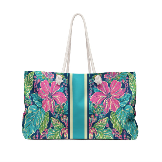 Electric Hibiscus Mahjong Rack Tote Bag