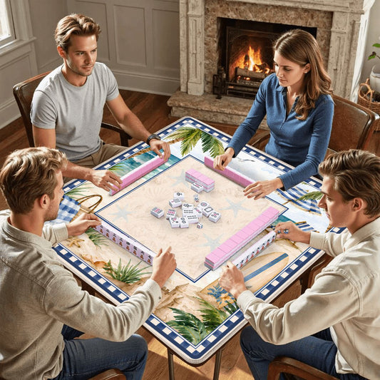 Seaside Escape Mahjong Mat