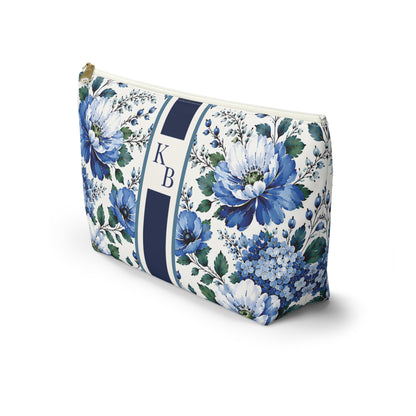 Cobalt Garden Mahjong Tile Bag
