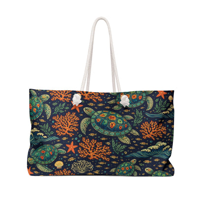 Sea Turtle Reef Mahjong Rack Tote