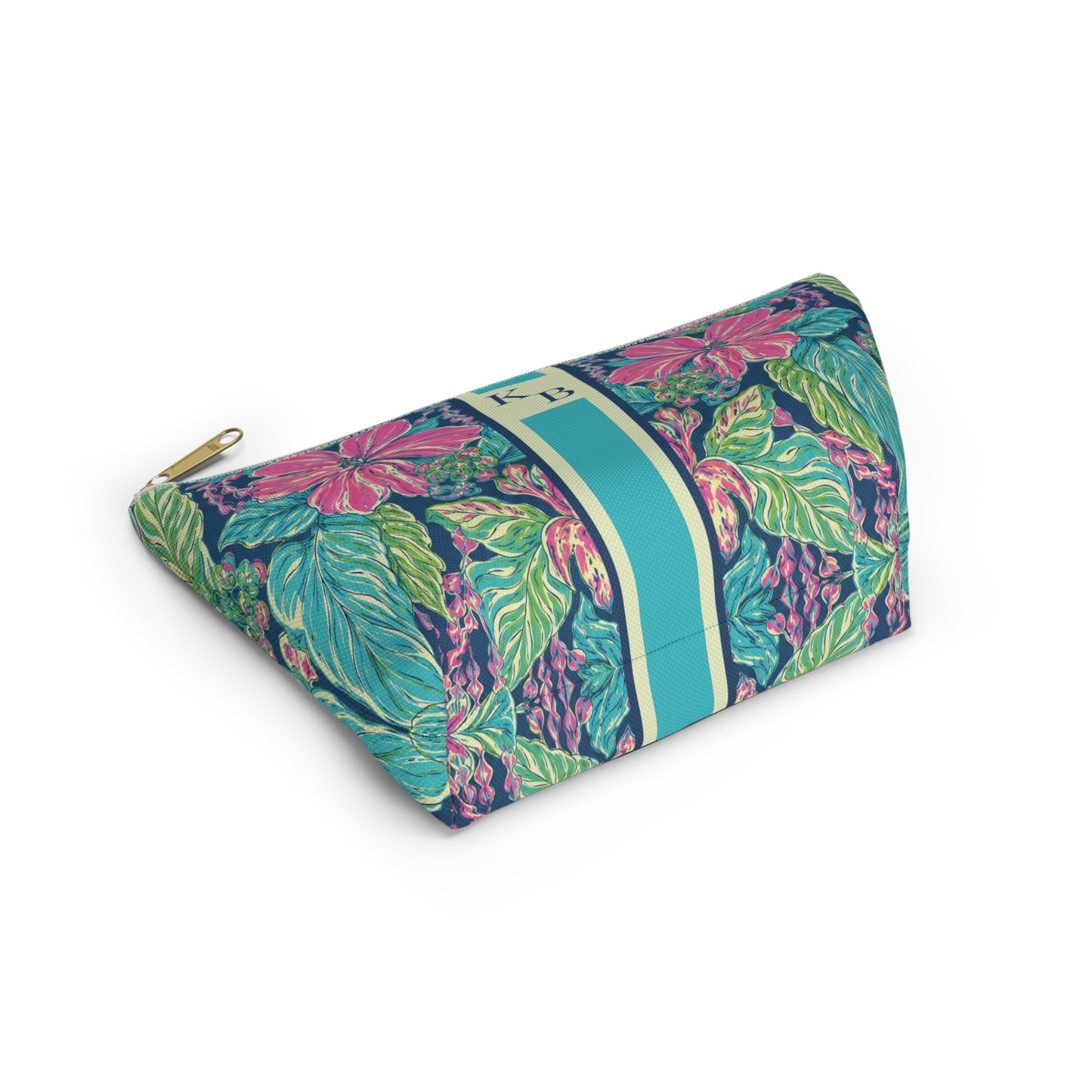 Electric Hibiscus Mahjong Card & Accessory Pouch