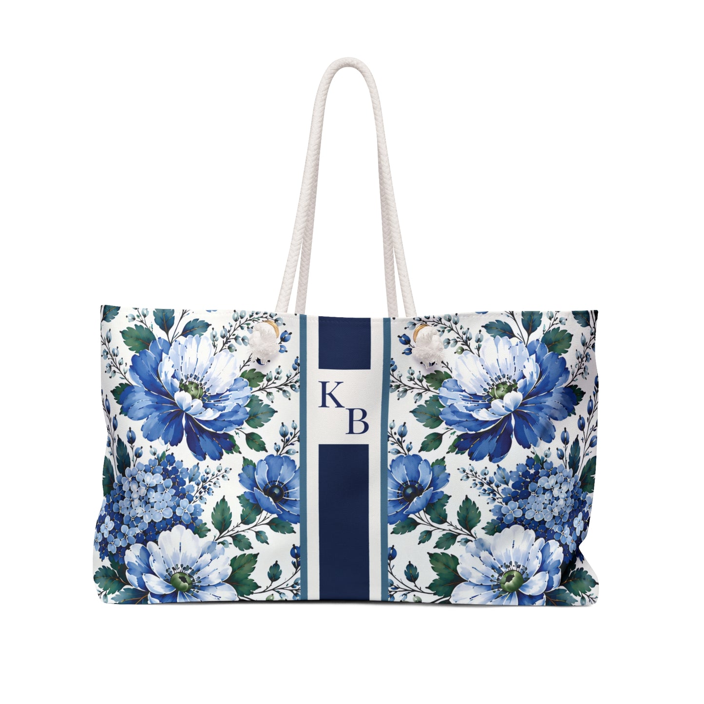 Cobalt Garden Mahjong Rack Tote Bag