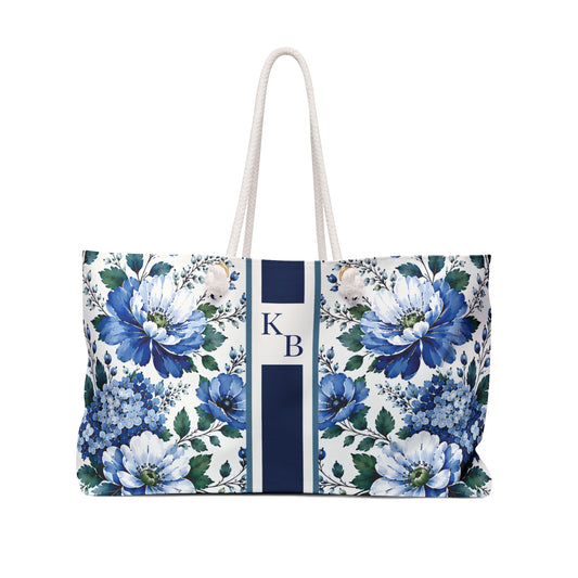 Cobalt Garden Mahjong Rack Tote Bag
