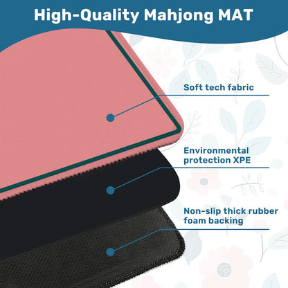 Palm Blush Mahjong Mat