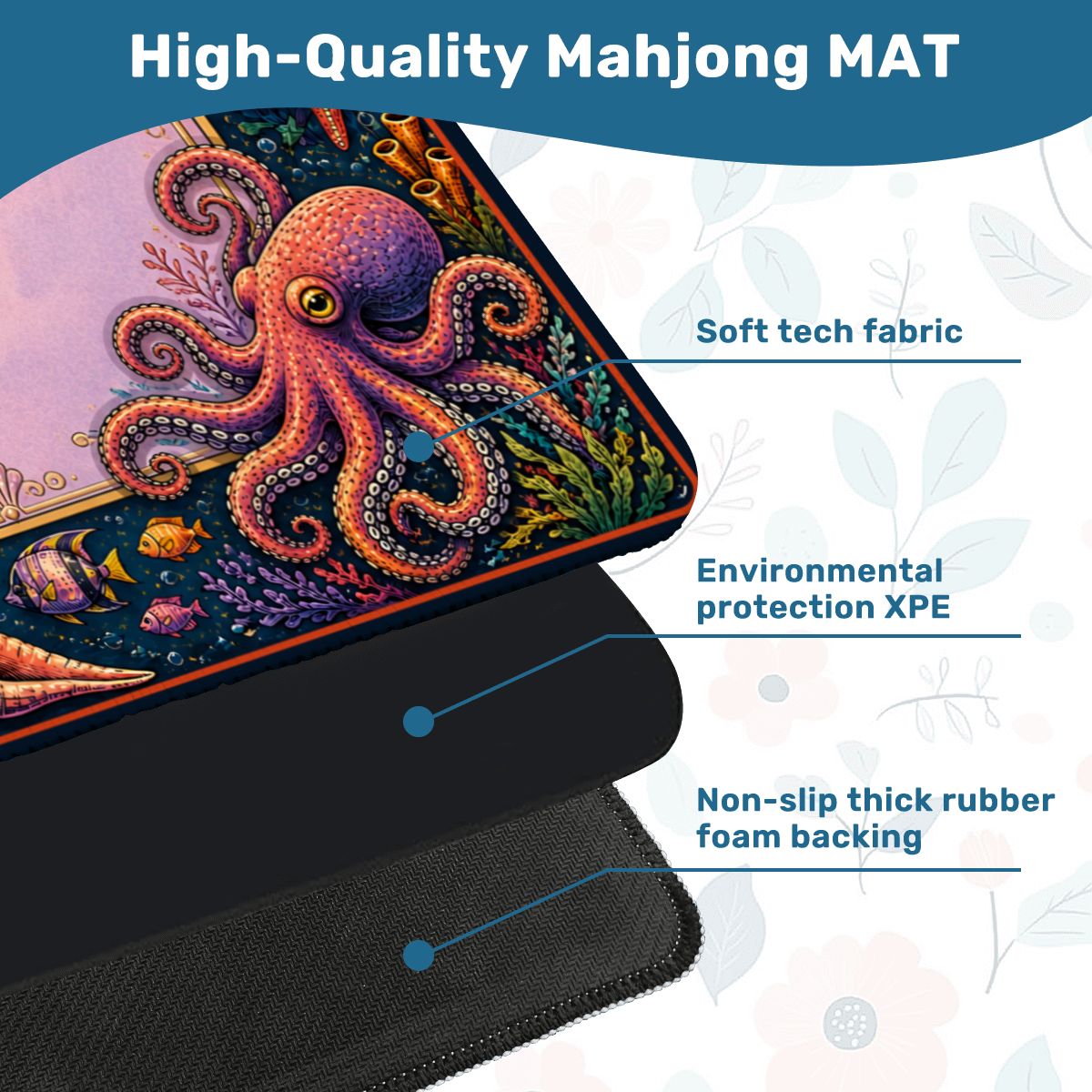 Octopus Reef Mahjong Mat