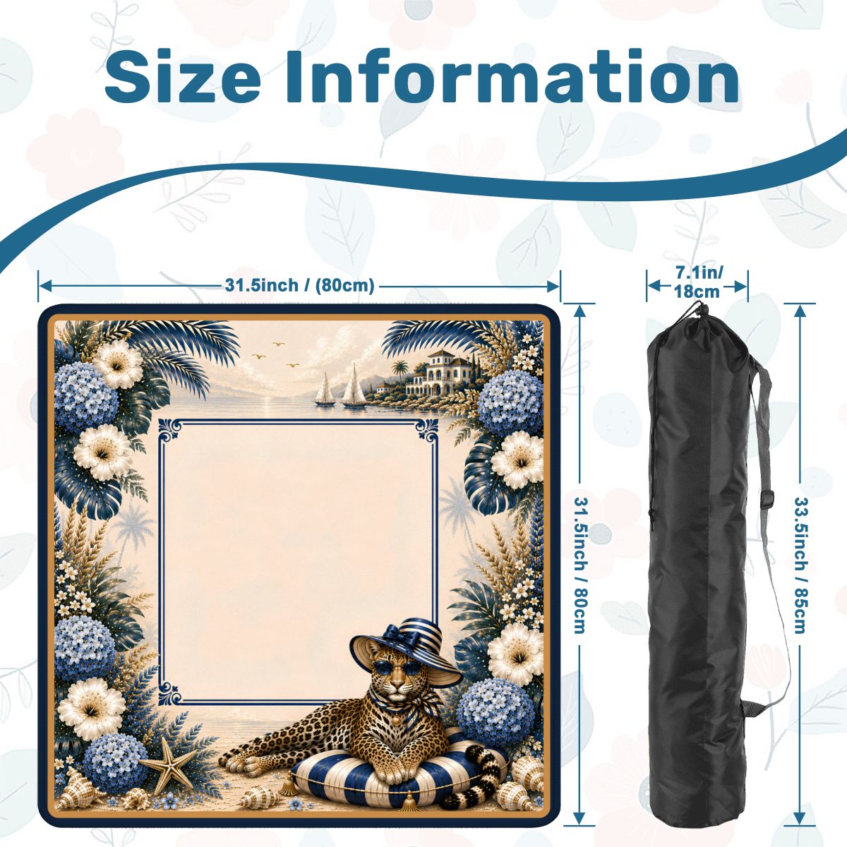Riviera Leopard Mahjong Mat