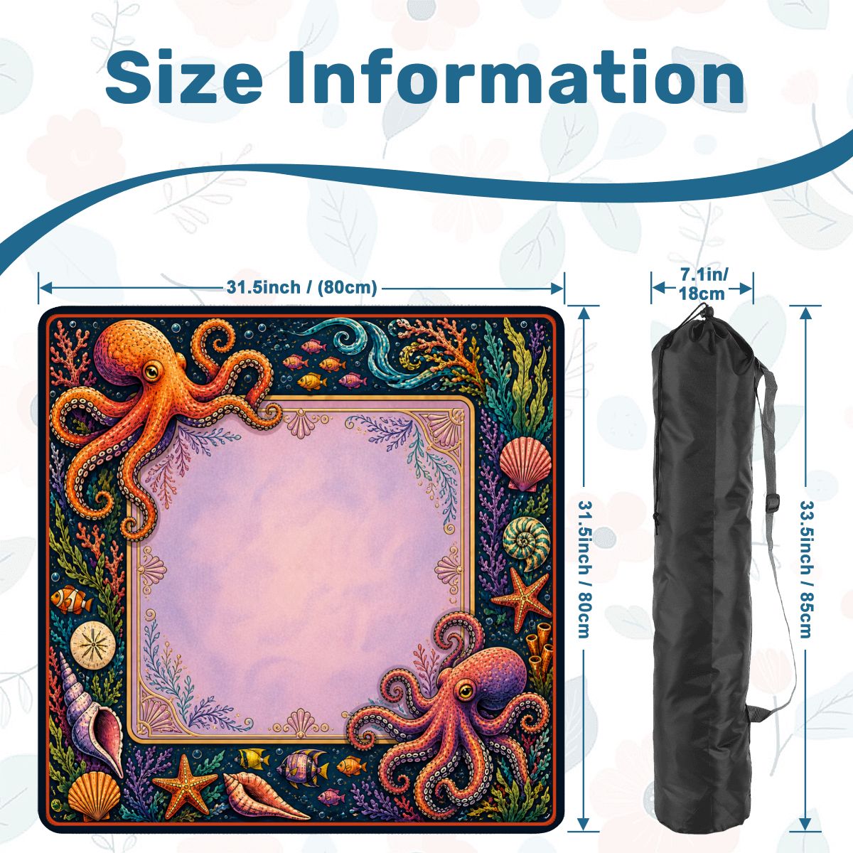 Octopus Reef Mahjong Mat