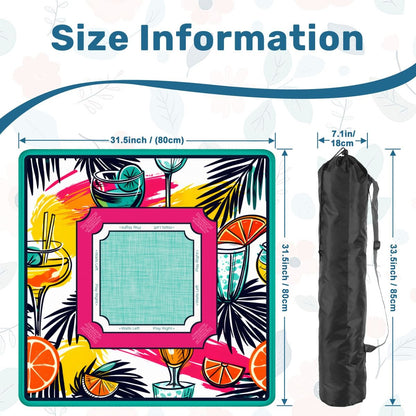 Electric Citrus Social Mahjong Mat