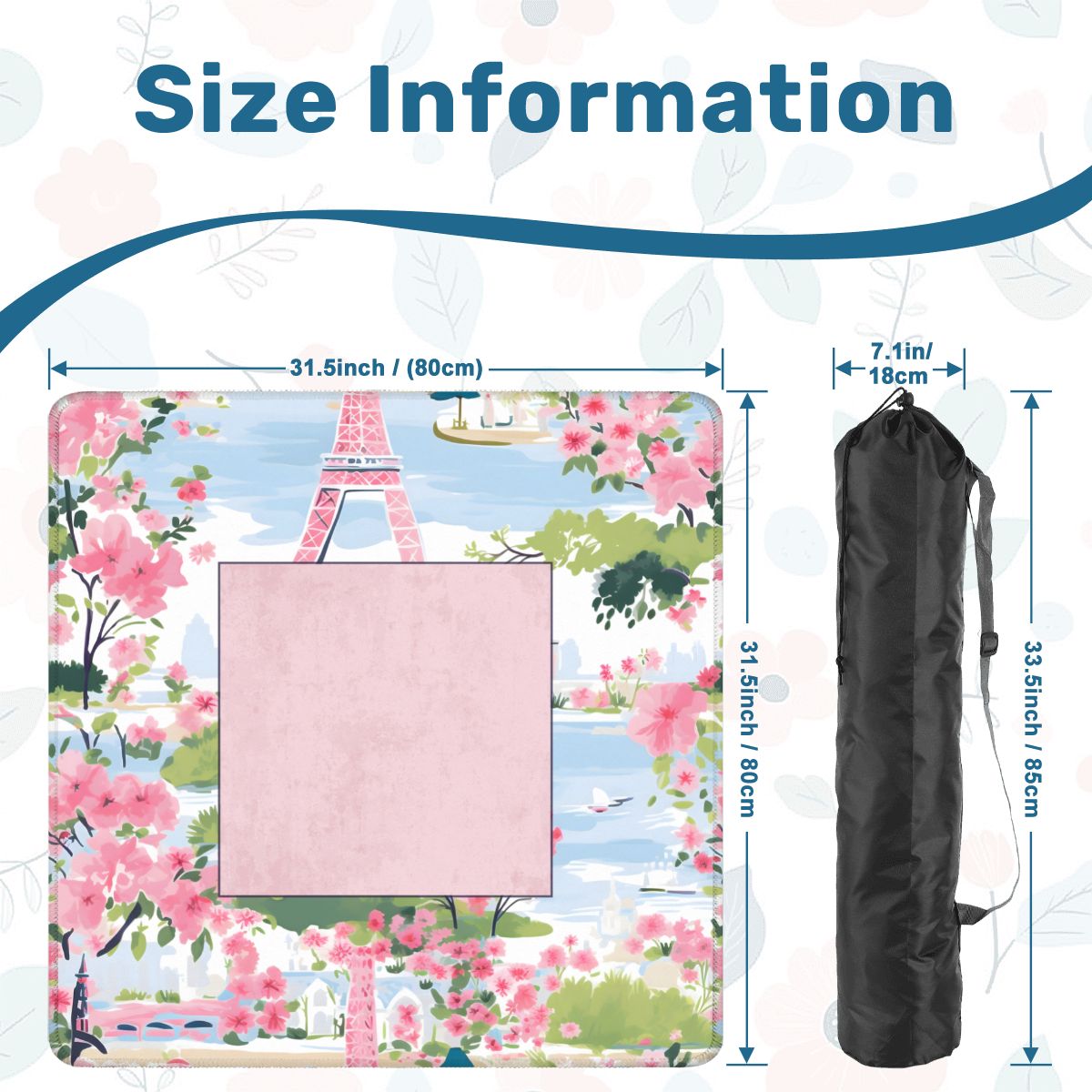 Parisian Garden Mahjong Mat