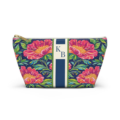 Grandmillennial Peony Mahjong Card & Accessory Pouch