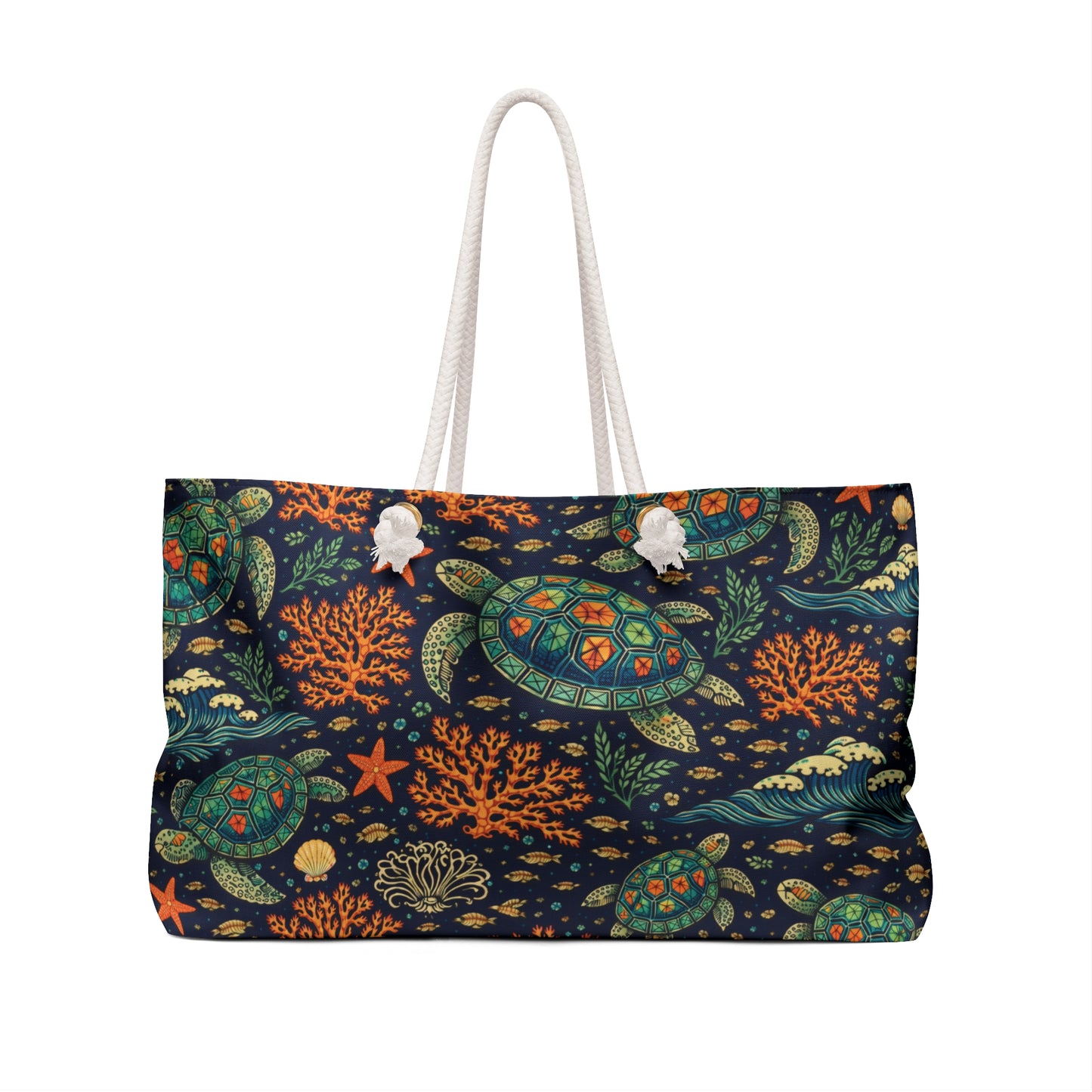 Sea Turtle Reef Mahjong Rack Tote