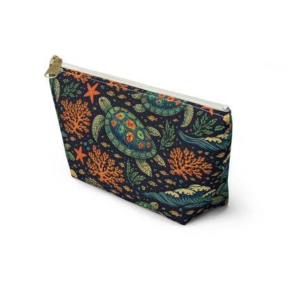 Indigo Reef Mahjong Card & Accessory Pouch