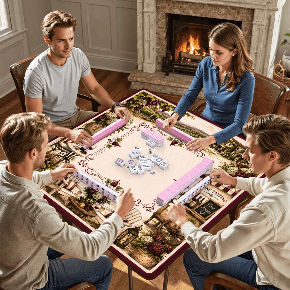 Vino Amici Mahjong Mat