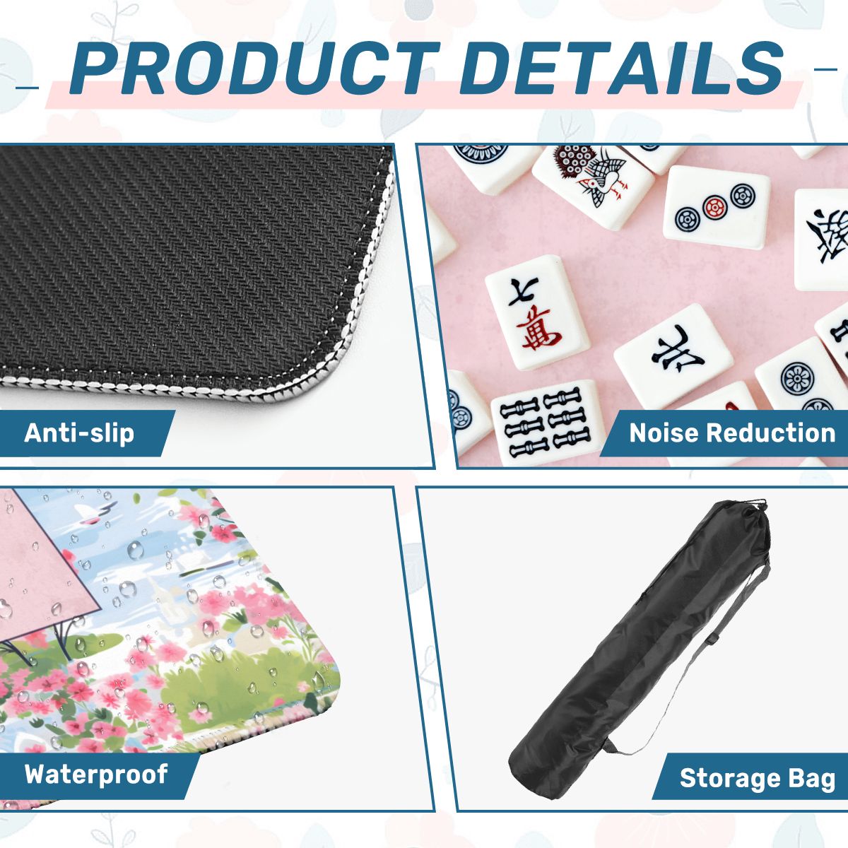Parisian Garden Mahjong Mat