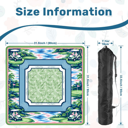 Palm Grove Links Mahjong Mat
