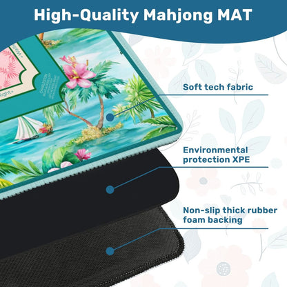 Hibiscus Lagoon Mahjong Mat