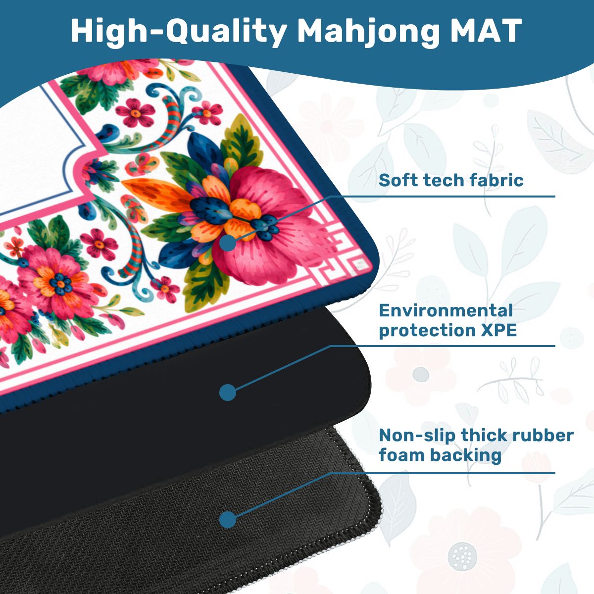 Fiesta Bloom Mahjong Mat