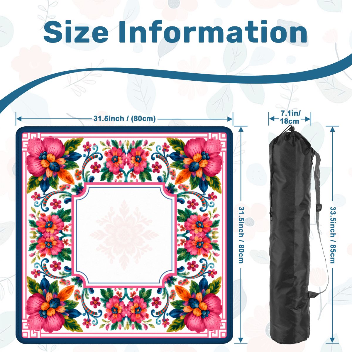 Fiesta Bloom Mahjong Mat