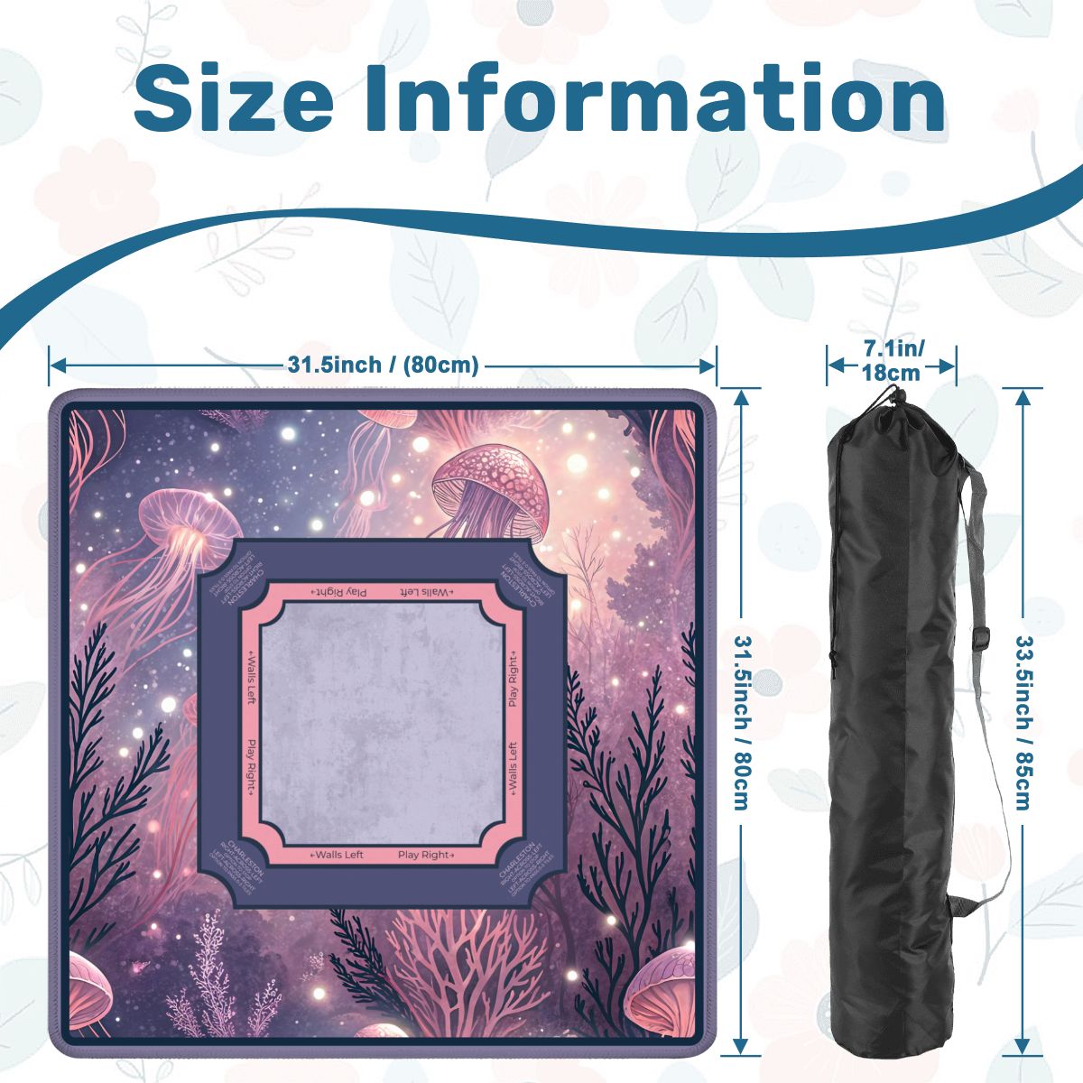 Twilight Bloom Mahjong Mat