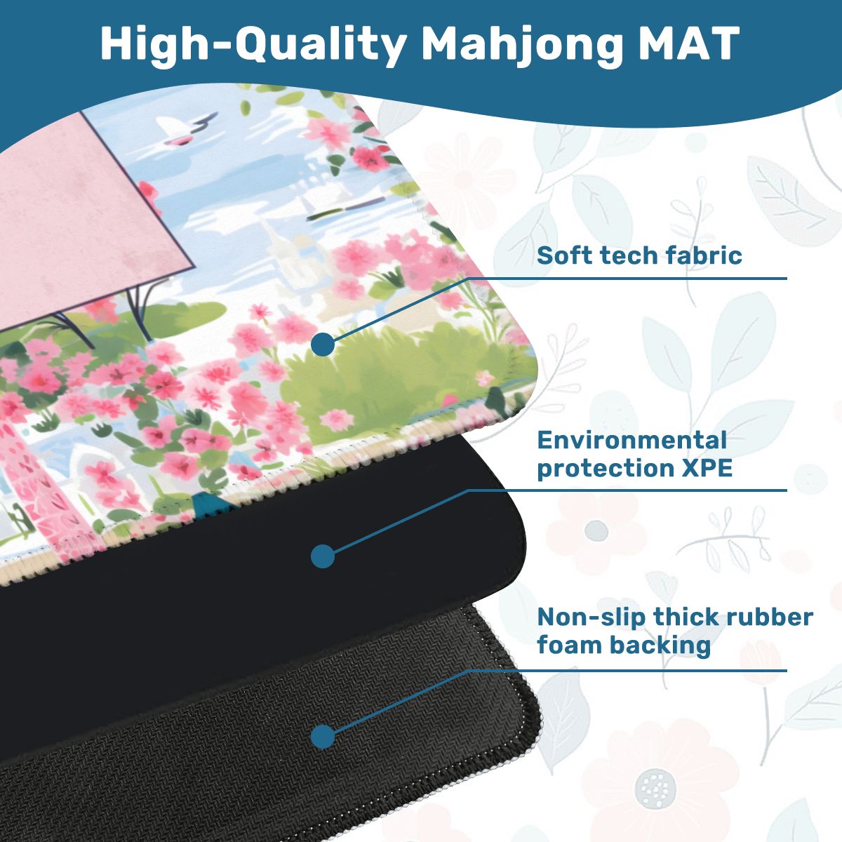 Parisian Garden Mahjong Mat