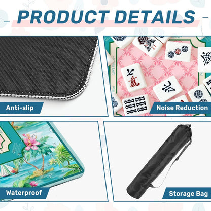 Hibiscus Lagoon Mahjong Mat