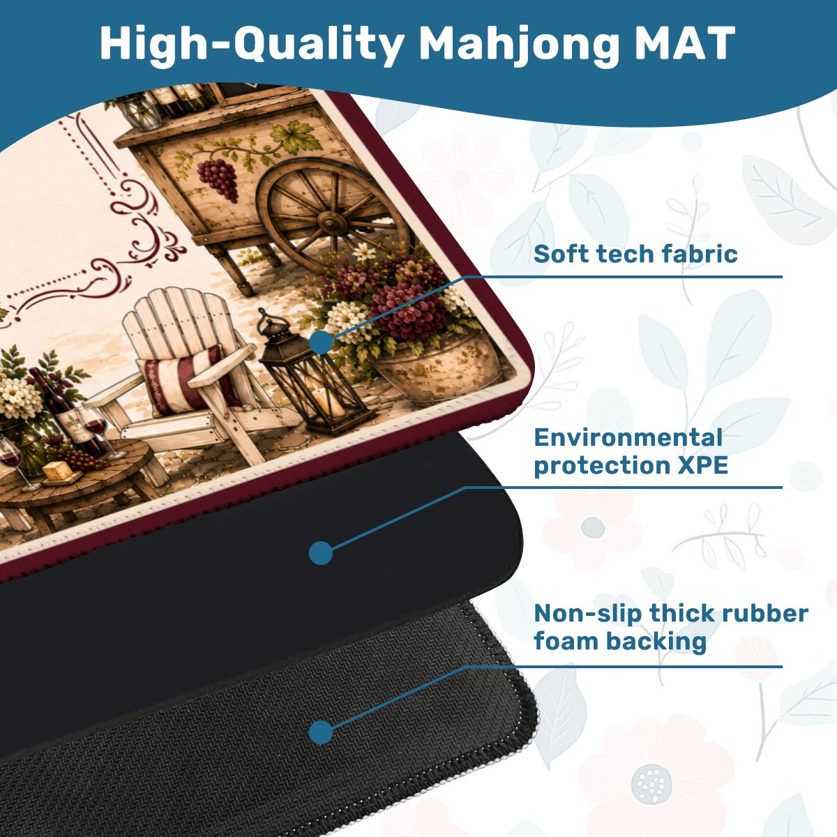 Vino Amici Mahjong Mat