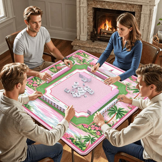 Pink Regatta Mahjong Mat