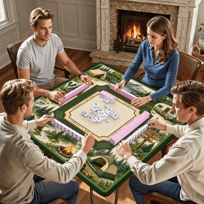 Happy Camper Mahjong Mat