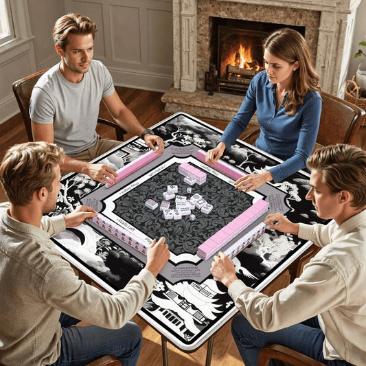 Midnight Pagoda Mahjong Mat