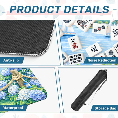 Nantucket Hydrangea Harbor Mahjong Mat