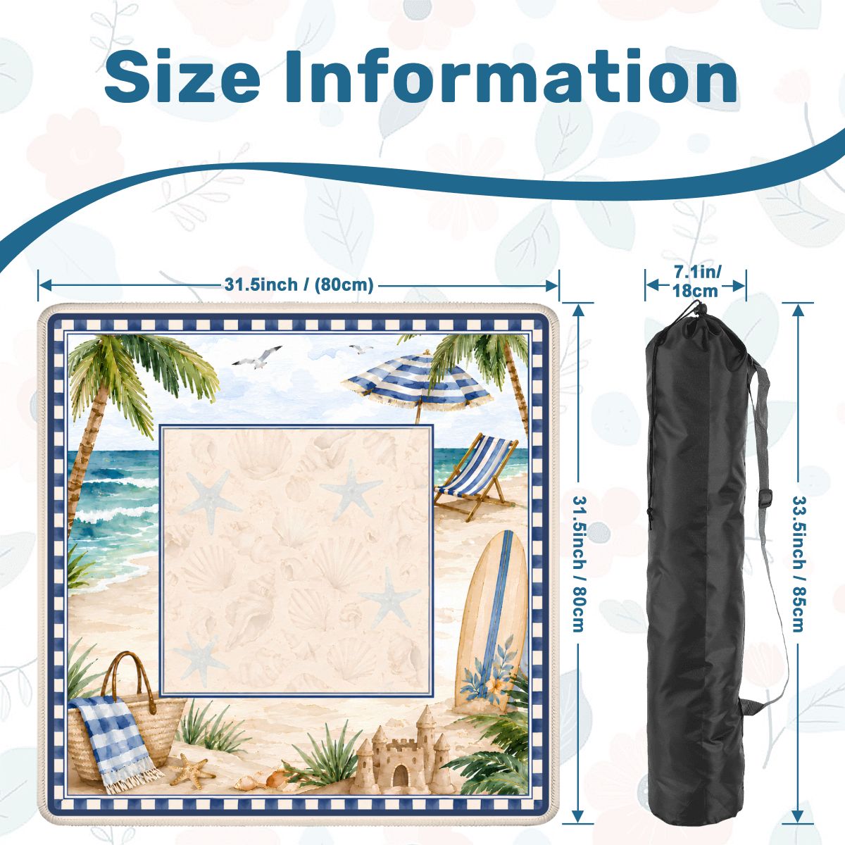 Seaside Escape Mahjong Mat