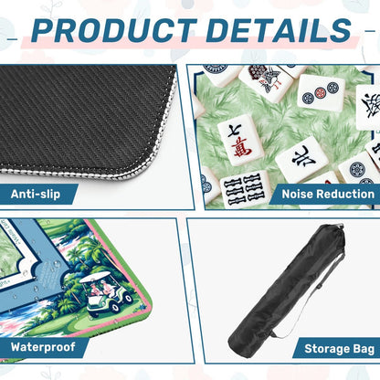Palm Grove Links Mahjong Mat