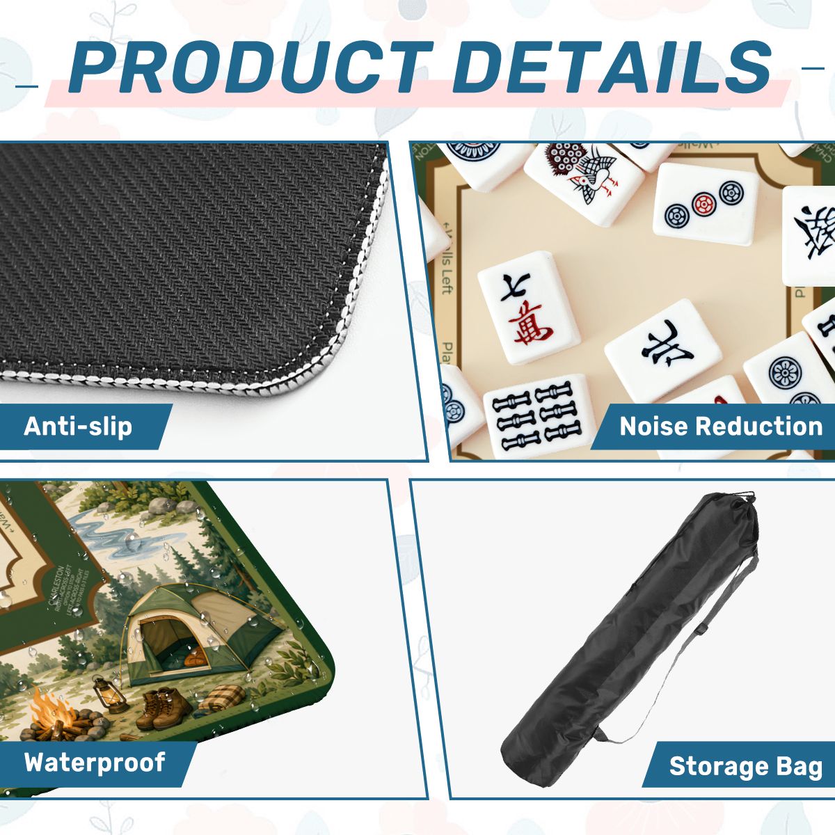 Happy Camper Mahjong Mat