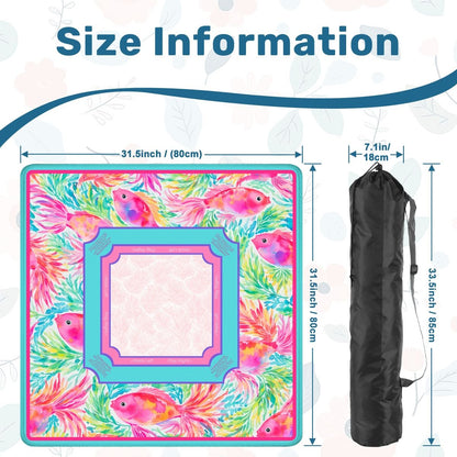 Pink Reef Mahjong Mat