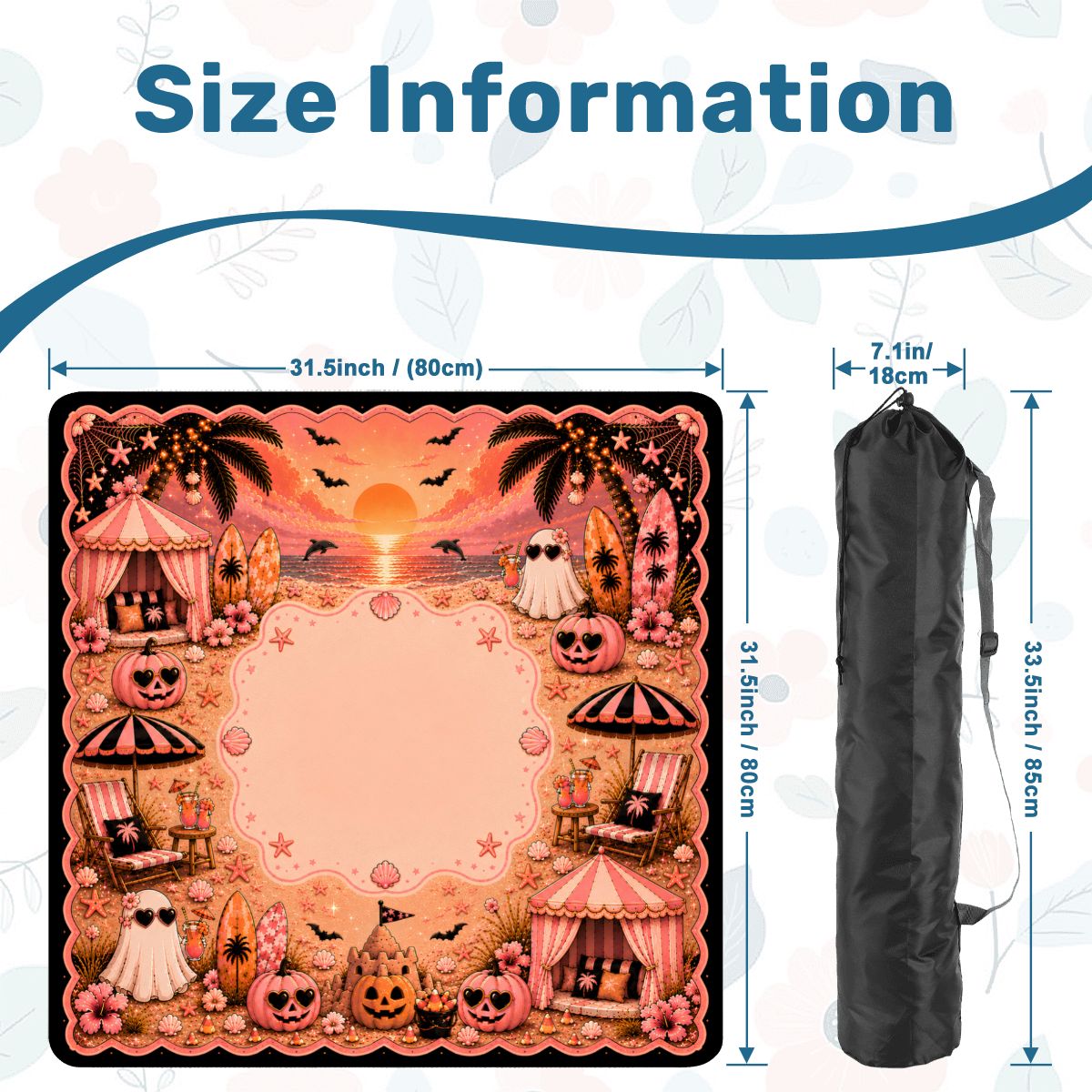 Palm Beach Summerween Mahjong Mat
