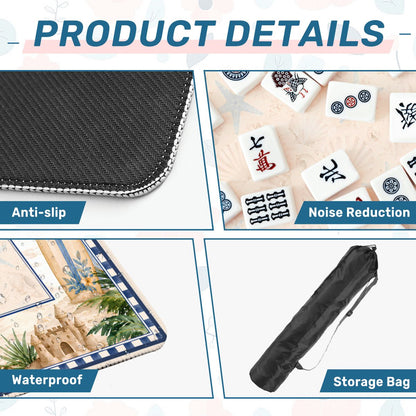 Seaside Escape Mahjong Mat