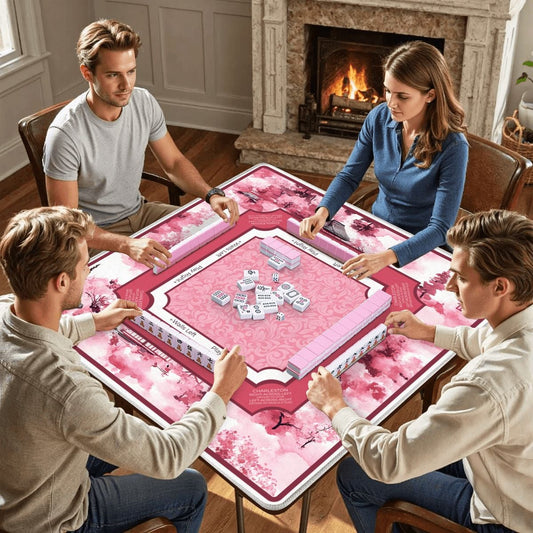 Cherry Blossom Pagoda Mahjong Mat
