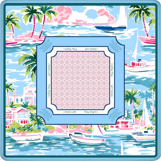 Azure Harbor Regatta Mahjong Mat