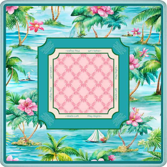 Hibiscus Lagoon Mahjong Mat