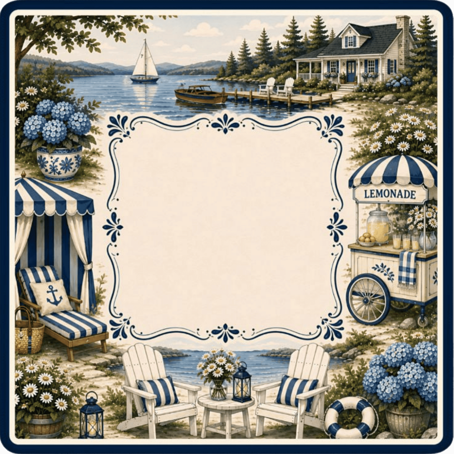 Lake House Mahjong Mat